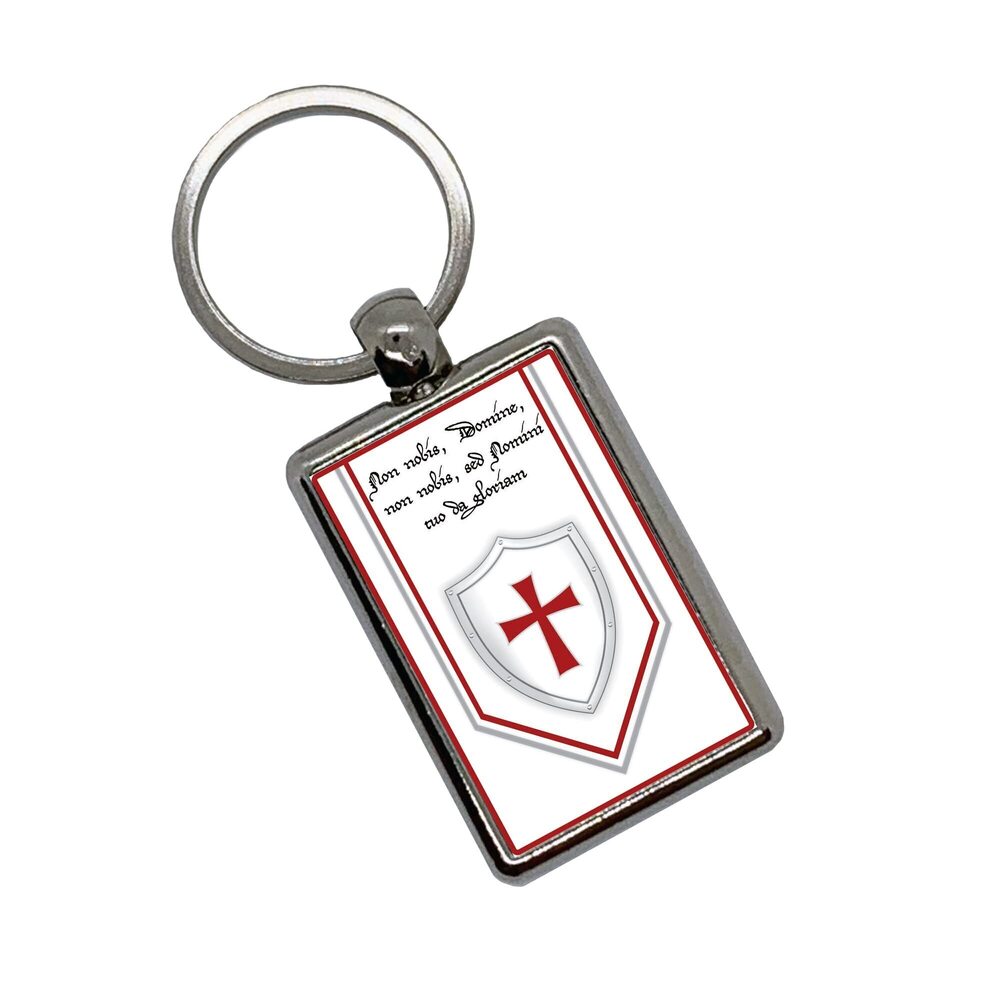 5347 Knights Templar Keychain Metallic Key Chain Keyring Knights Templar